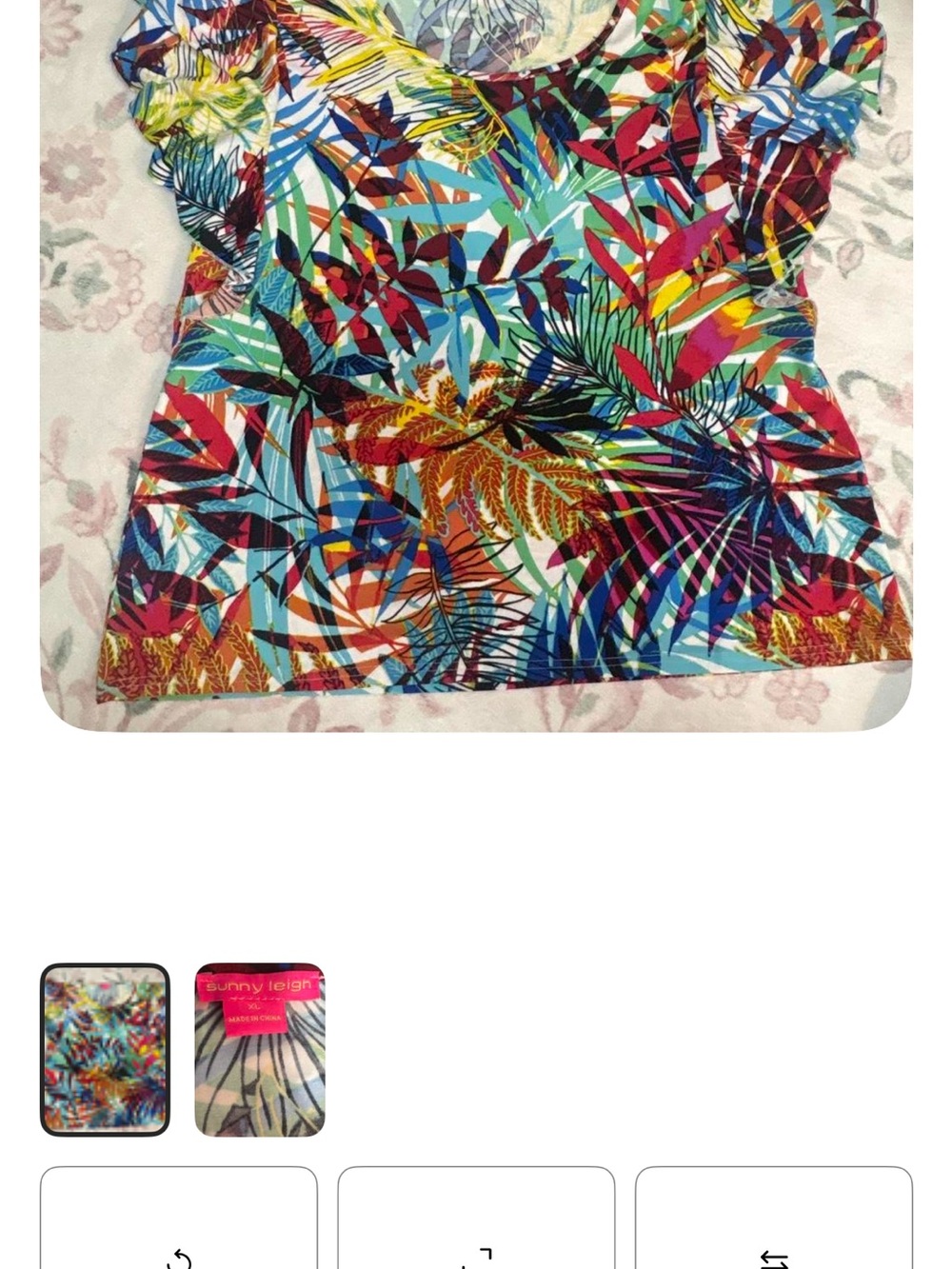 Sunny Leigh Bright Tropical Print One-Piece - Blue, Green, Pink, Yellow